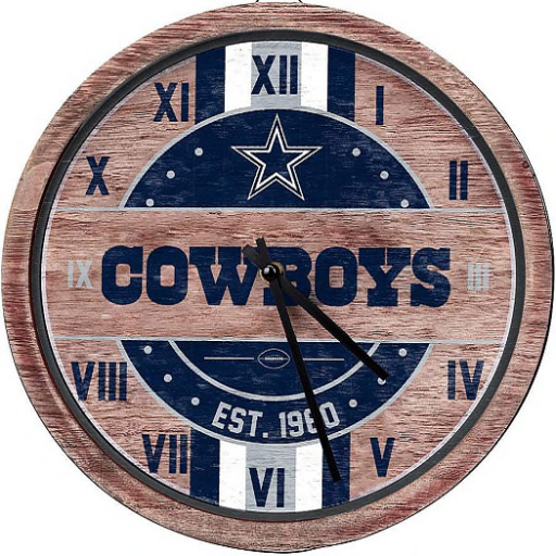 Team Wall Clock-Cowboys
