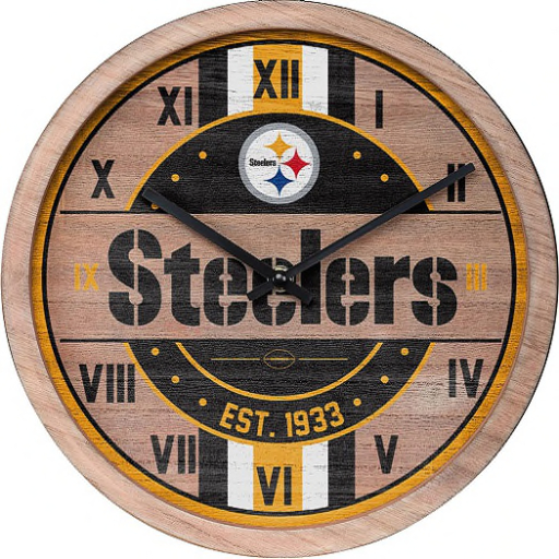 Team Wall Clock-Steelers