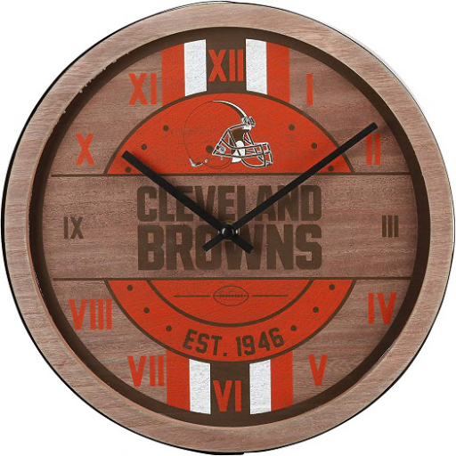 Team Wall Clock-Browns