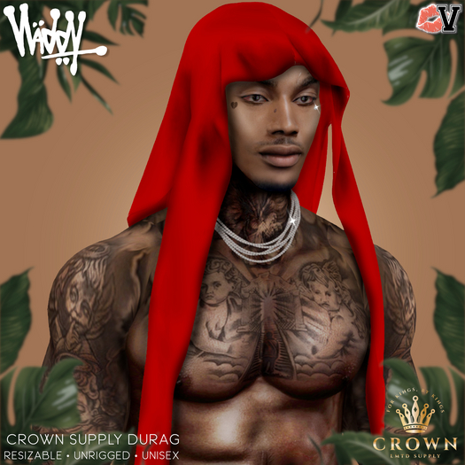 Vladdy // "Crown Supply" Durag Red