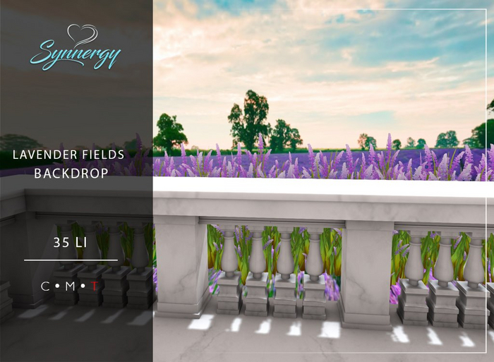 SYNNERGY// Lavender Field Backdrop -  ADD TO UNPACK
