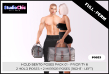 HOLD HAND POSES FULL PERM - PRIORITY 6 - ONLY ARM AND HAND POSES - FOR CREATORS - BENTO MADE IN BLENDER HIGH QUALITY