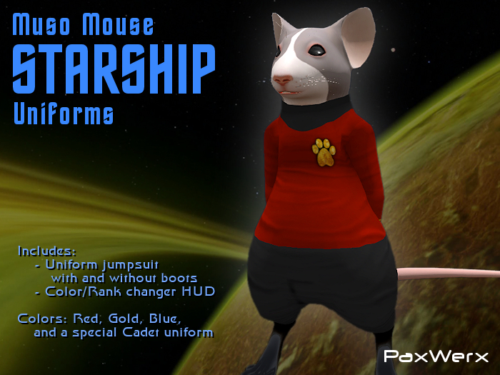 PaxWerx - Muso Mouse Starship Uniform