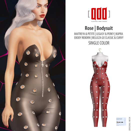 [ADD] Rose Bodysuit - Red