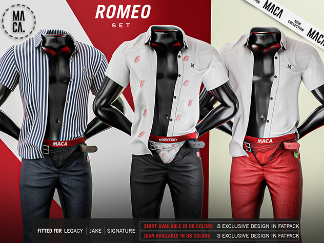 MACA. Set Romeo Jean FATPACK