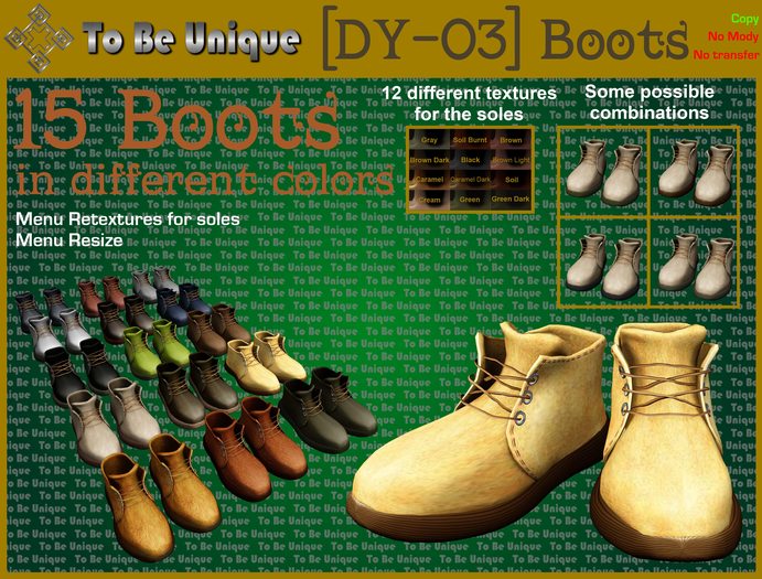 To Be Unique - [DY-03] Boots (BOX)