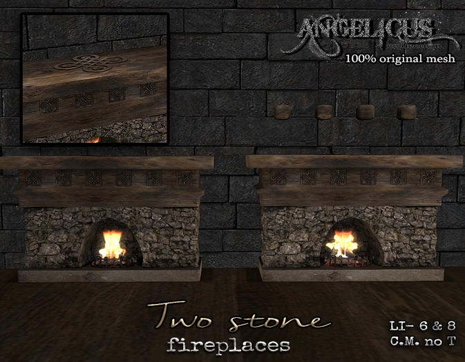 :ANGELICUS: Two fireplaces  