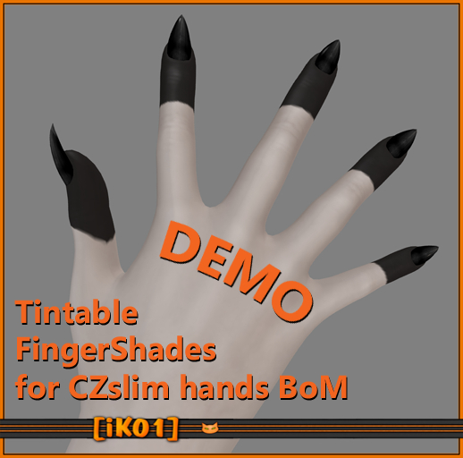 [ik01] FingerShadesTattoo(BoM) - DEMO (CZslim)