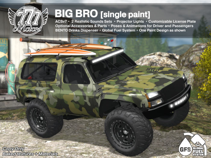 [777] BIG BRO - Woodland Camo (Add)