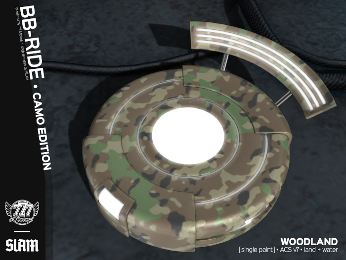 [777xSLAM] BB-RIDE [Woodland Camo] (Add)