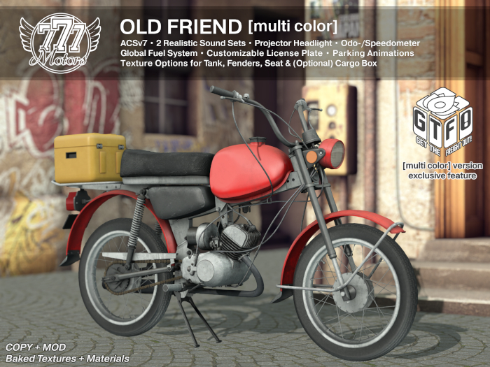 [777] Old Friend [multi color] (Add)