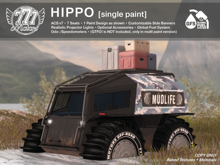 [777] HIPPO - Blue Digi Camo (Add)