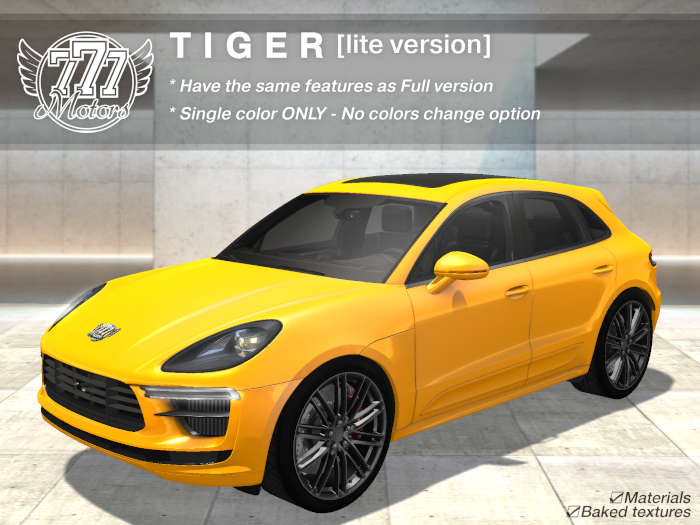 [777-lite] TIGER - Yellow (rez&touch)