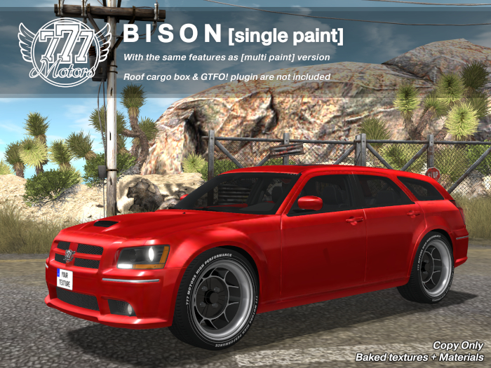 [777] BISON - Metallic Red (Add)