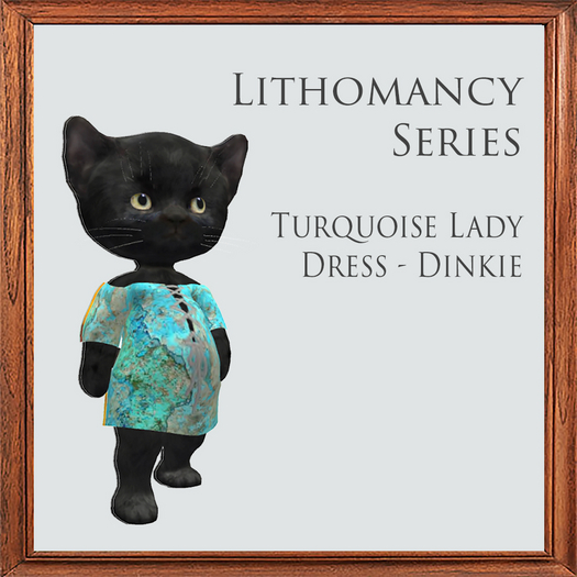 Turquoise Lady Dress -- Dinkie