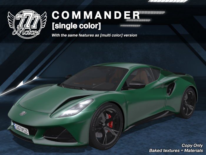 [777-lite] Commander - Verdant Green (Add)