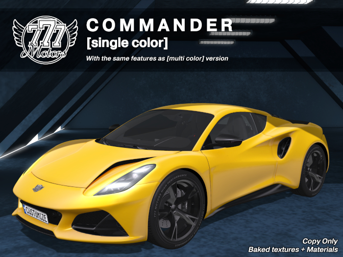 [777-lite] Commander - Saffron Yellow (Add)