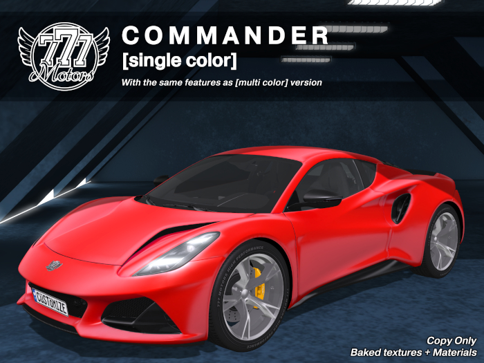 [777-lite] Commander - Lava Red (Add)