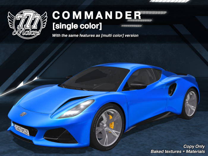 [777-lite] Commander - Laser Blue (Add)