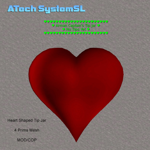 ATech SystemSL - Heart TipJar