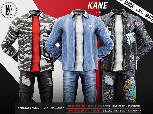 MACA. Set Kane Jean  FATPACK