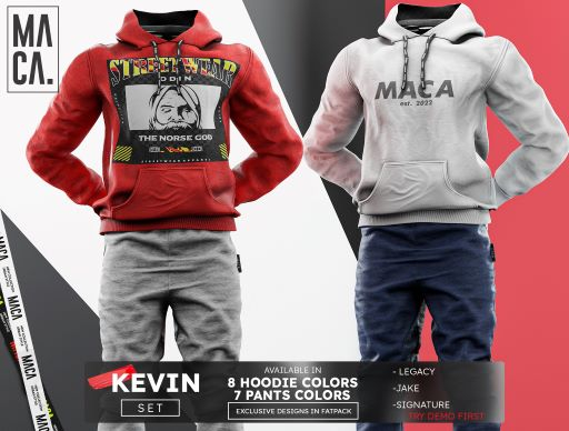 MACA. Set Kevin Hoodie FATPACK