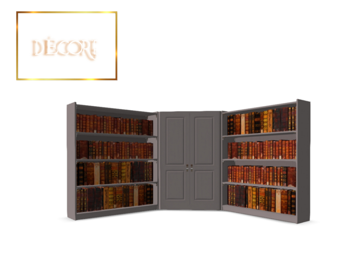 Decore's Corner Library LIGHT GRAY 