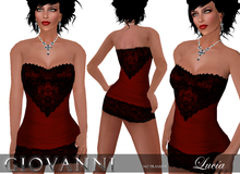 ***GIOVANNI*** LUCIA minidress DARK RED