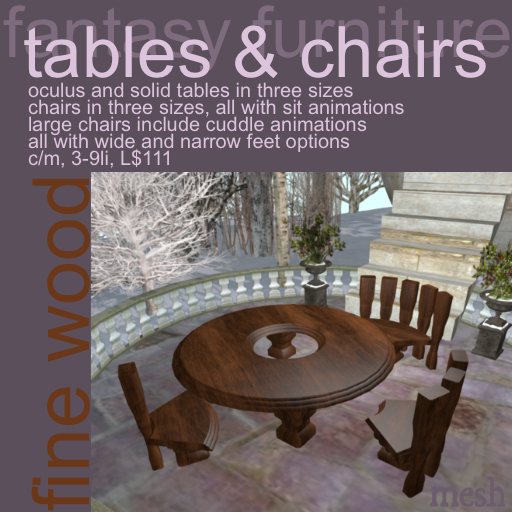 fantasy furniture - tables & chairs - fine wood