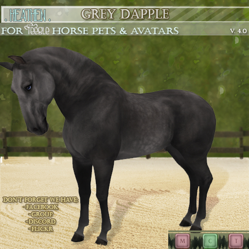 [. HEATHEN .] {Teegle HORSE coat} .Grey Dapple. {REZ}