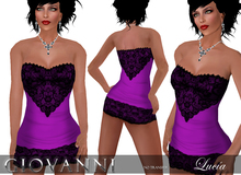 ***GIOVANNI*** LUCIA minidress EGGPLANT