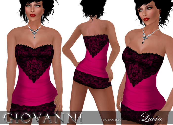 ***GIOVANNI*** LUCIA minidress RASPBERRY