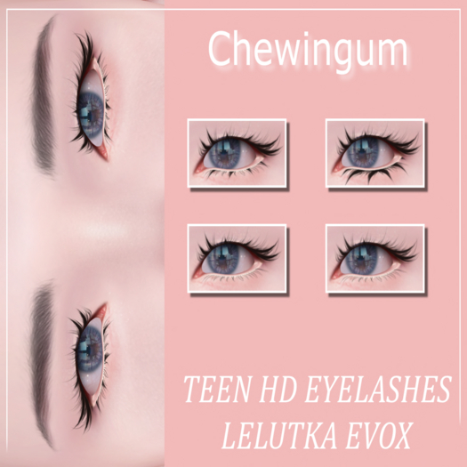 Chewingum TEEN EYELASHES HUD EVOX