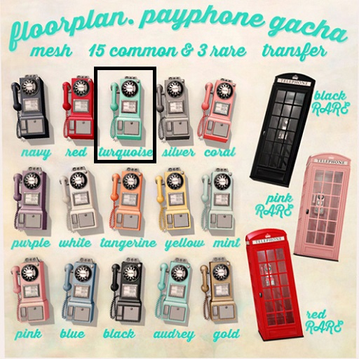 floorplan. payphone / turquoise