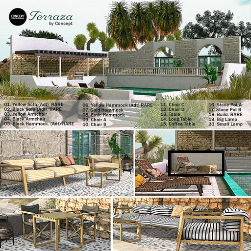 05. Concept} *La Terraza. Black Hammock. RARE