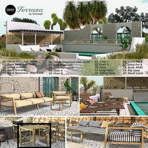 13. CONCEPT} *La Terraza. Table