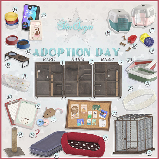 1. *SS* AD Cat Inclsure - Brown RARE