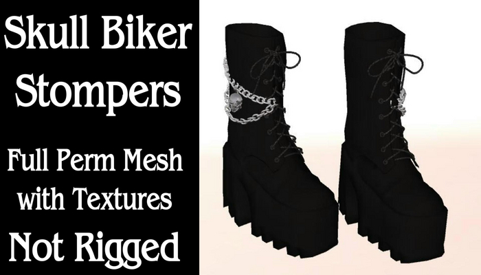 Skull Biker Stompers