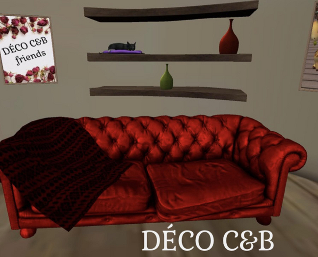 DECO C&B Chesterfield " Lupanar" red