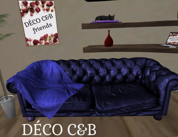 DECO C&B Chesterfield "Lupanar" blue