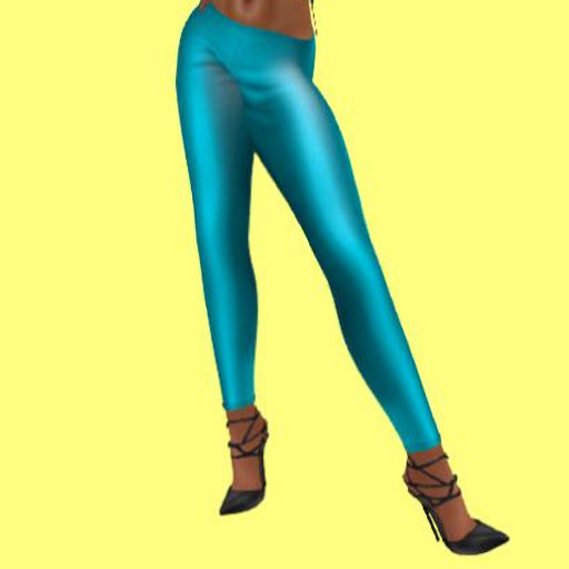 bright blue leggings