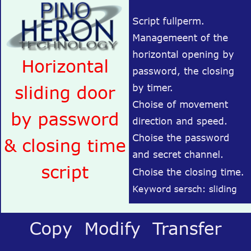 105 - Horizontal  sliding door double touch and control timer