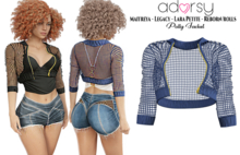 adorsy - Polly Jacket Blue - Maitreya/Legacy-Nerido/Lara Petite/Reborn-Juicy-Rolls