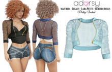adorsy - Polly Jacket Light Blue - Maitreya/Legacy-Nerido/Lara Petite/Reborn-Juicy-Rolls