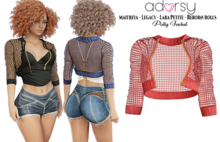 adorsy - Polly Jacket Red - Maitreya/Legacy-Nerido/Lara Petite/Reborn-Juicy-Rolls