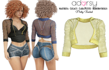 adorsy - Polly Jacket Yellow - Maitreya/Legacy-Nerido/Lara Petite/Reborn-Juicy-Rolls