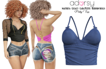 adorsy - Polly Top Blue - Maitreya/Legacy-Nerido/Lara Petite/Reborn-Juicy-Rolls