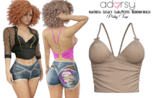 adorsy - Polly Top Brown - Maitreya/Legacy-Nerido/Lara Petite/Reborn-Juicy-Rolls