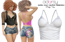 adorsy - Polly Top White - Maitreya/Legacy-Nerido/Lara Petite/Reborn-Juicy-Rolls