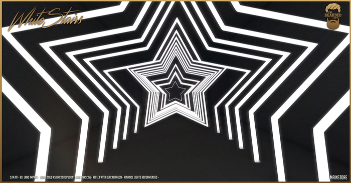 White Stars Backdrop - The Bearded Guy
